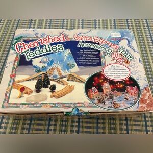 Cherished Teddies Santa Express Train Accessory Set, All piece except Mat